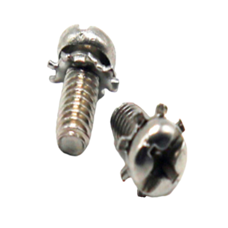 M5X8mm tava başlı çapraz makine kombinasyon vidası rondelalı