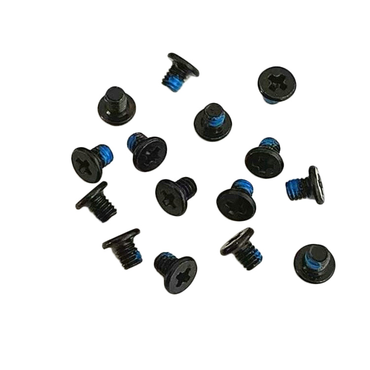 Dizüstü sabit disk için M2X3mm siyah büyük düz kafa çapraz vida