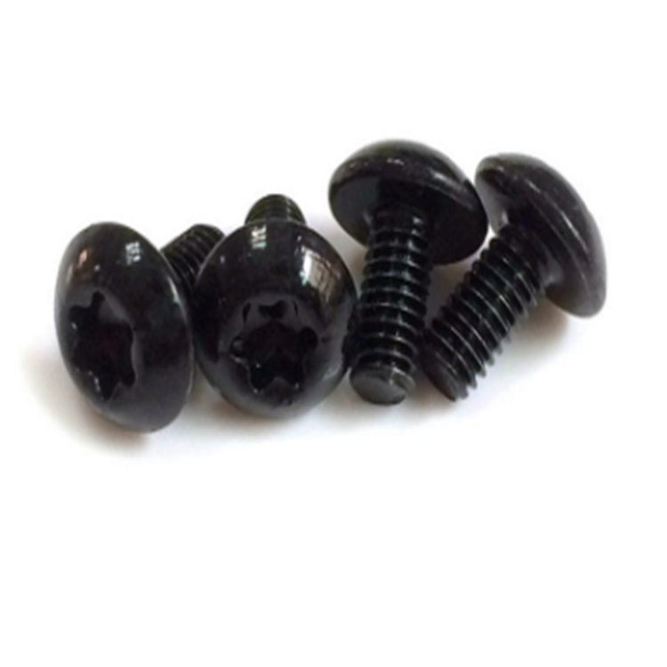 M4 Siyah Çinko Torx 6 loblu Altıgen Soket Düğme Başlı Vida