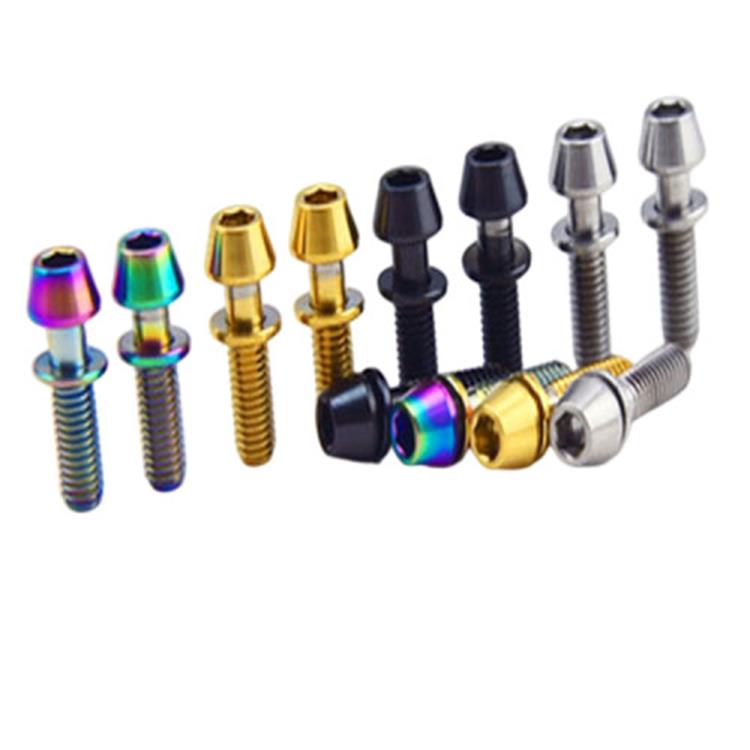M5x16mm Titanyum Allex Altıgen Konik Başlı Vida Pullu