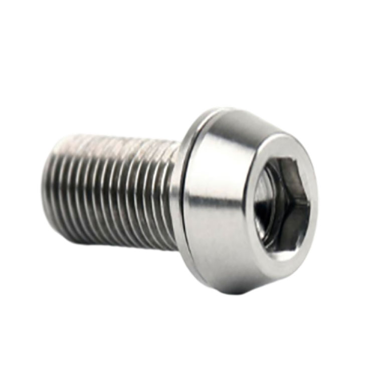 M5x16mm Titanyum GR2 GR5 Allex Altıgen Konik Başlı Bisiklet Cıvataları