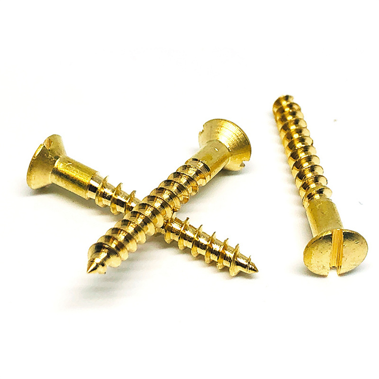 Mobilya için DIN7995 st6.3 pirinç oval kafa akıllı vida