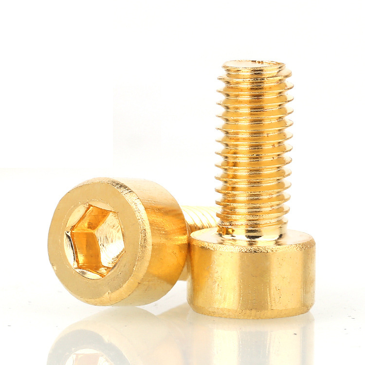 Makine için DIN912 katı pirinç soket başlı vida