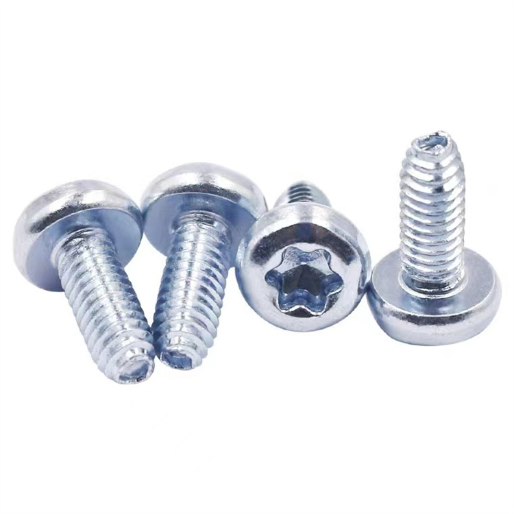 M3 din7500 karbon çelik tava başlı torx diş şekillendirme vidası
