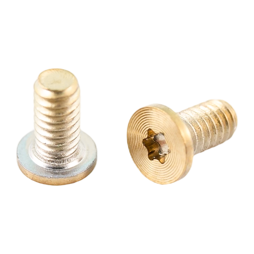 Altın PVD torx kafalı paslanmaz çelik makine dişi CD desen vidaları Altın PVD torx kafalı paslanmaz çelik makine dişi CD desen vidaları
