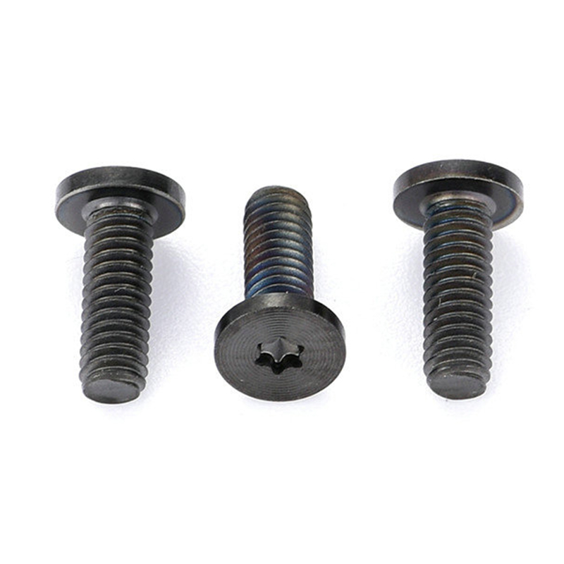 CD desenli düz başlı torx siyah PVD vidalar CD desenli düz başlı torx siyah PVD vidalar