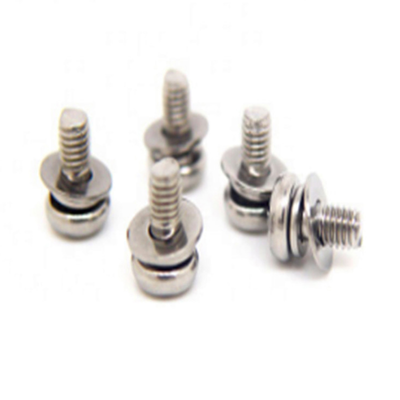 M3x6mm Pasivasyon Tava Başlı Çapraz Bölünmüş Düz Pul Ayar Vidası