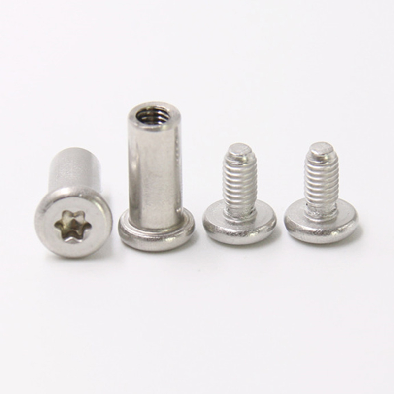 Bıçak için paslanmaz çelik m3 torx başlı erkek ve dişi vida Bıçak için paslanmaz çelik m3 torx başlı erkek ve dişi vida