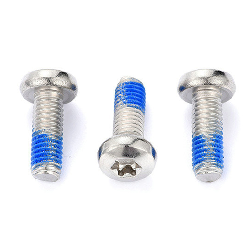 Naylon yama ile M3 Yuvarlak başlı torx makine vidası Naylon yama ile M3 Yuvarlak başlı torx makine vidası