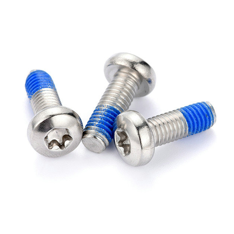 Naylon yama ile M3 Yuvarlak başlı torx makine vidası Naylon yama ile M3 Yuvarlak başlı torx makine vidası